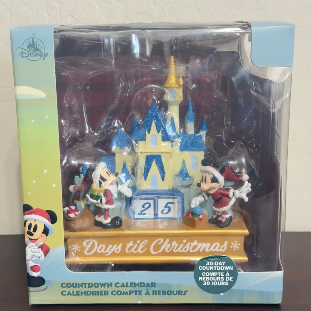 Disney Parks Mickey & Minnie Christmas Holiday Castle Countdown Calendar 2020